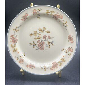 7 STEELITE Int England SHANTUNG Cherry Blossom pattern Dessert Plates 6.25”